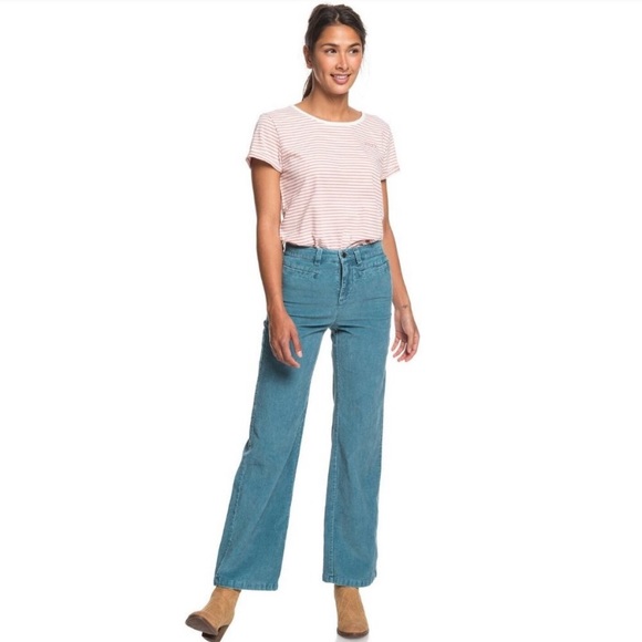 Roxy | Pants u0026 Jumpsuits | Roxy Discover People Teal Corduroy Pants |  Poshmark